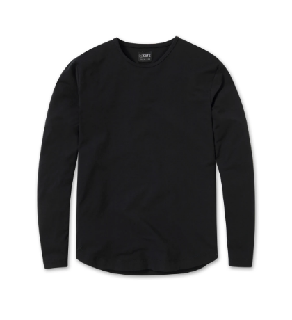 L/S Crew Curve-Hem